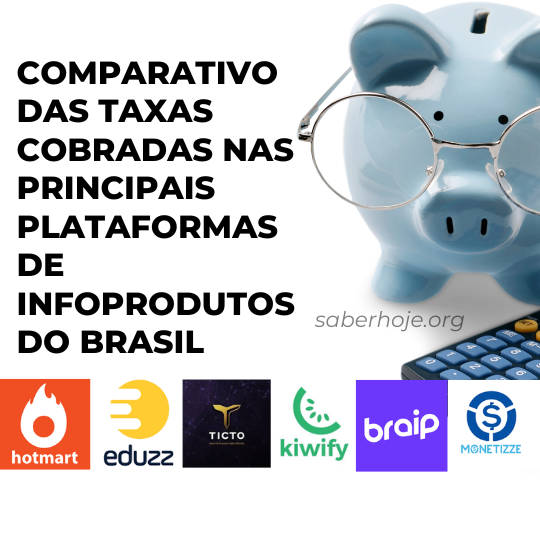 Comparativo das taxas cobradas nas principais plataformas de infoprodutos do Brasil